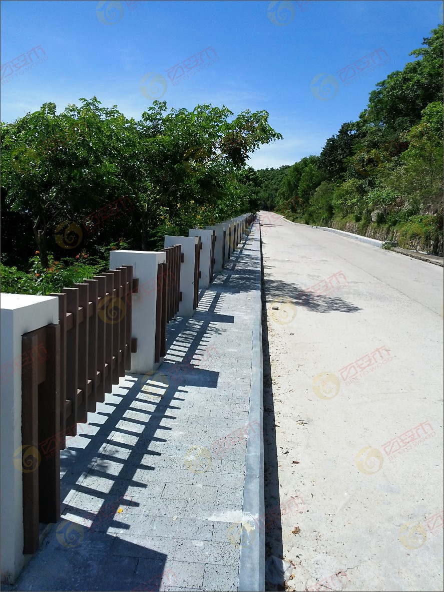海南太陽灣塑木護欄2